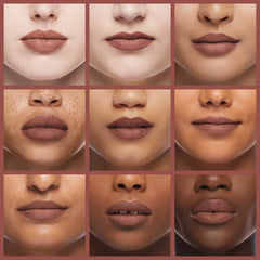ILIA on lips lifestyle photo demonstrating natural nude finish and flattering tone