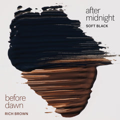 ILIA closeup before and after lashes demonstrating length and lift
