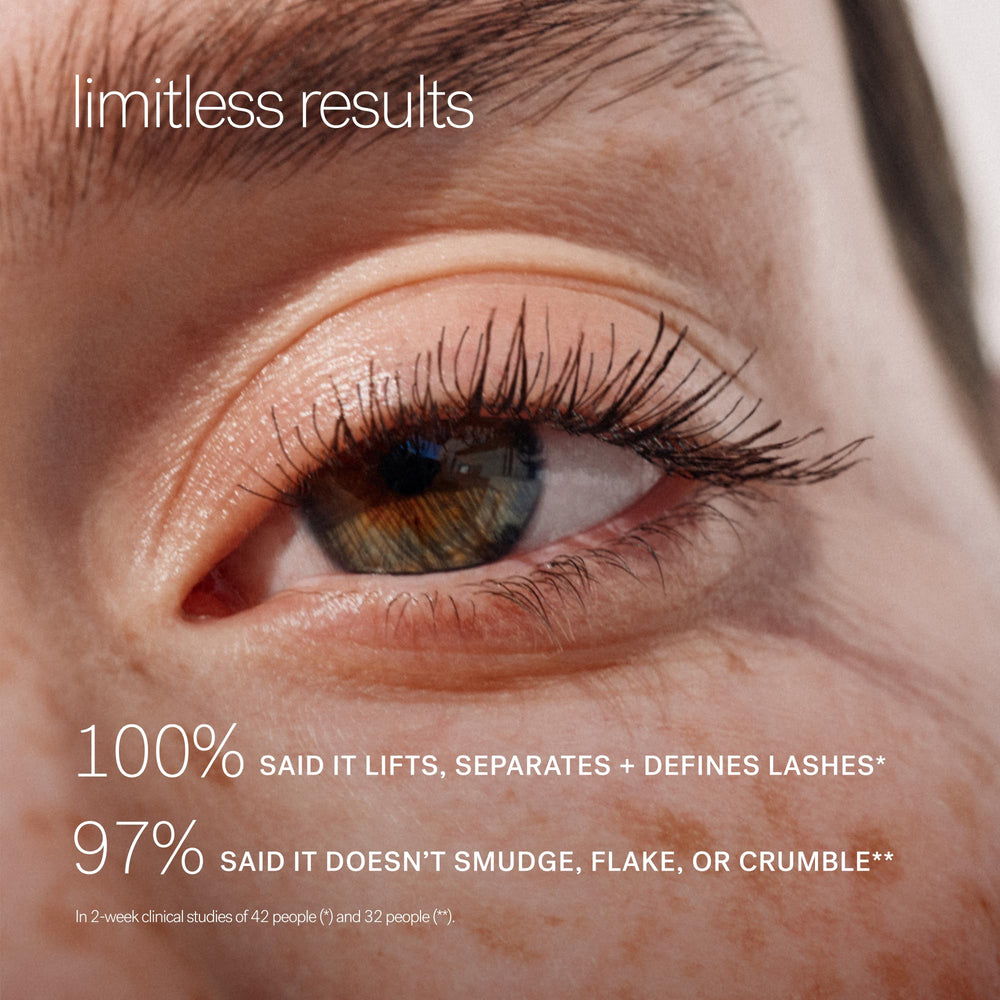 ILIA on model creating a soft daytime lash look with lifted effect