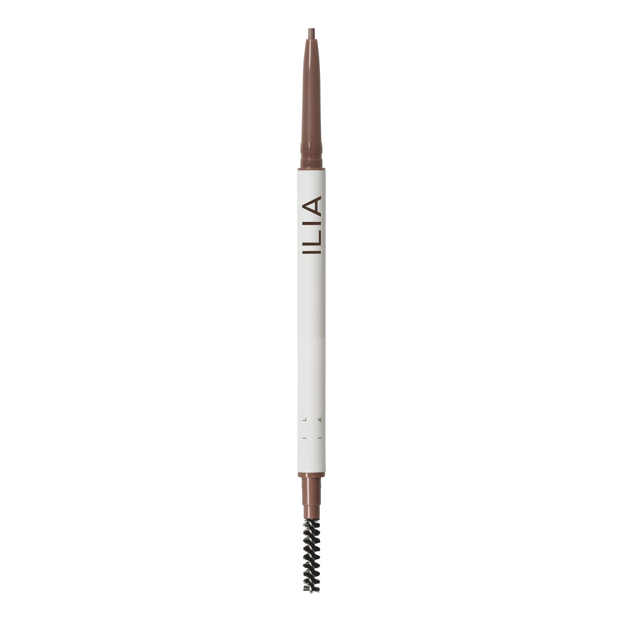 ILIA front view of brow pencil showing compact design and easy grip