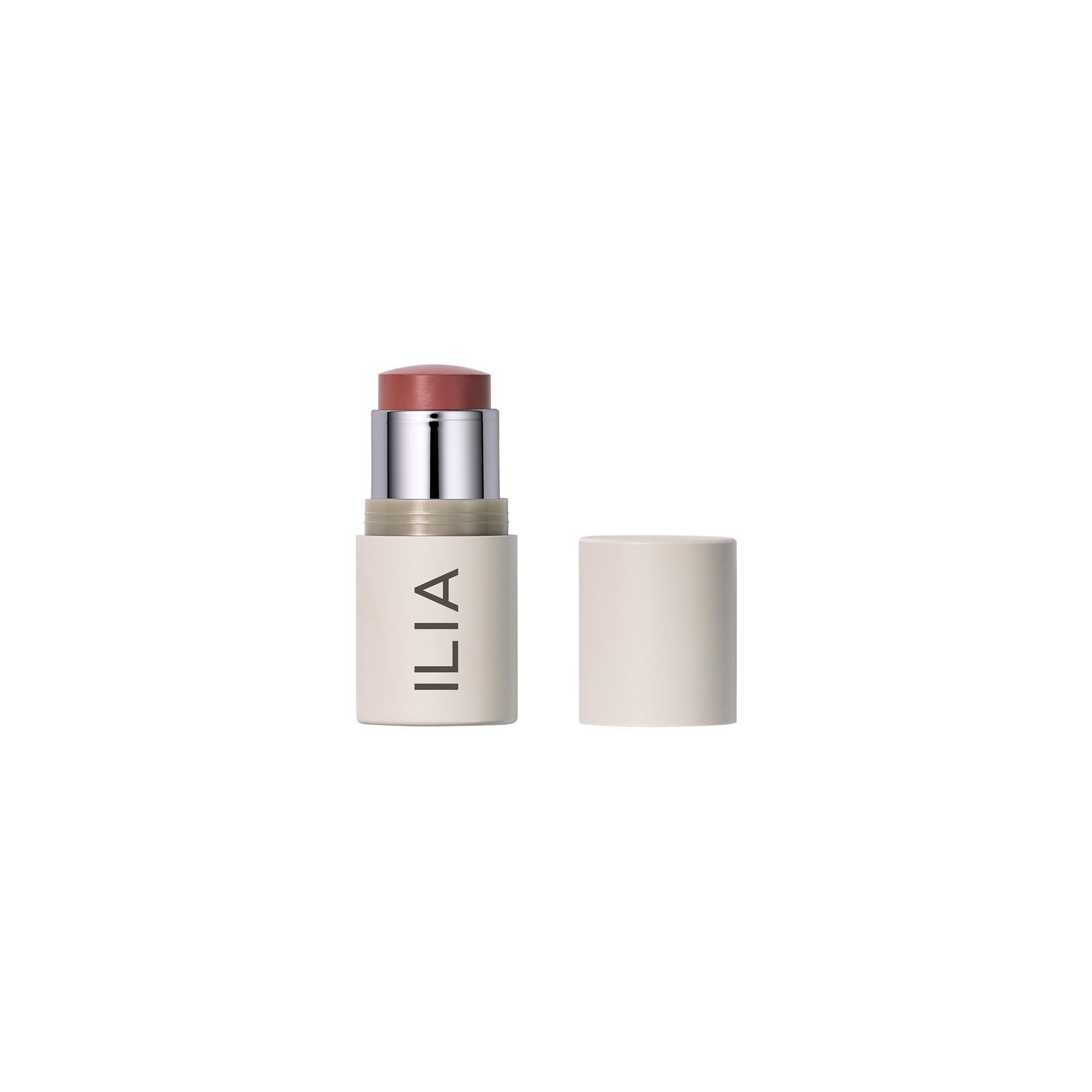 ILIA multi-stick front packaging showing compact, travel-ready design