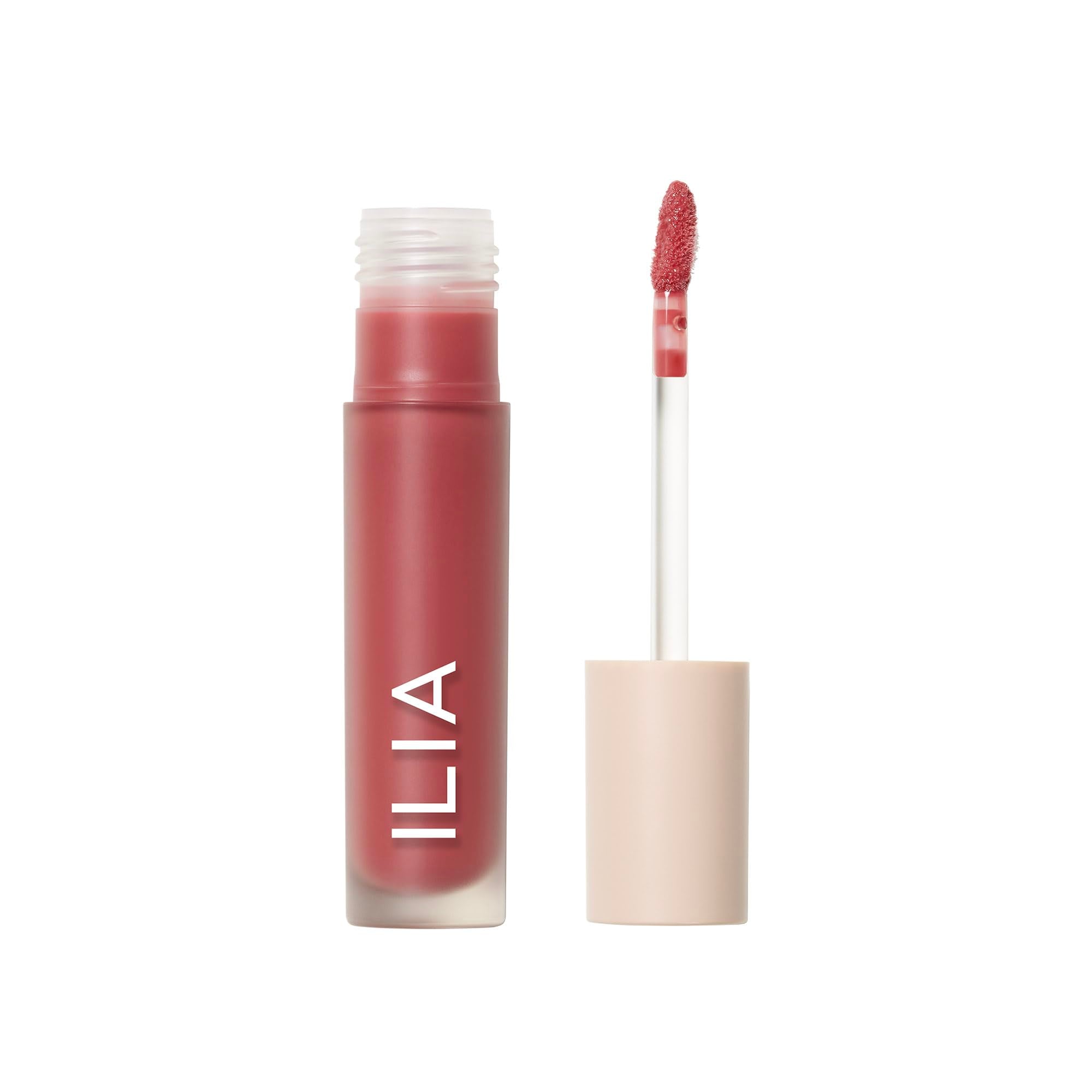 ILIA Overglaze front packaging showing Enamel shade and glossy finish benefit