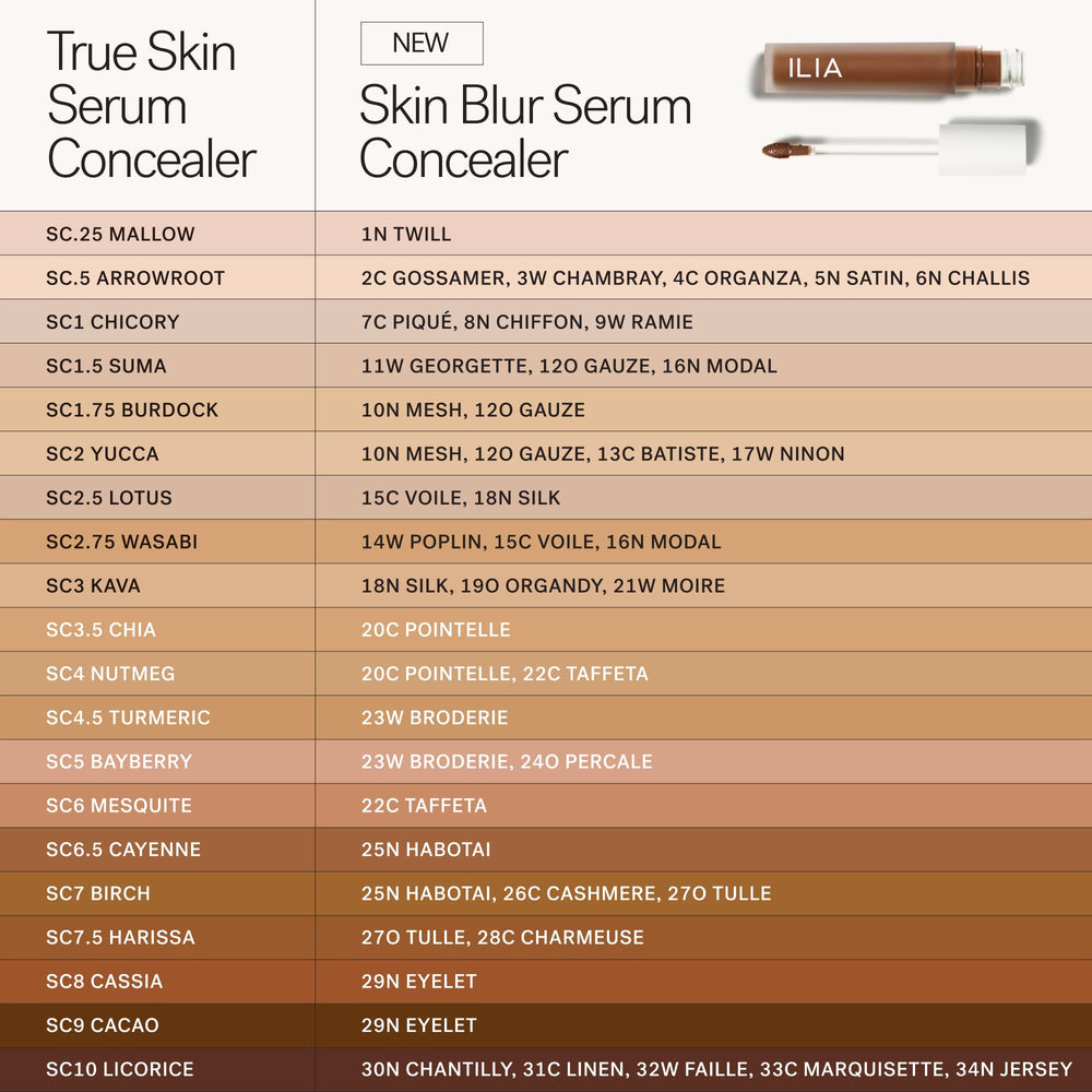 ILIA concealer in a makeup bag with mirror showing everyday carry convenience
