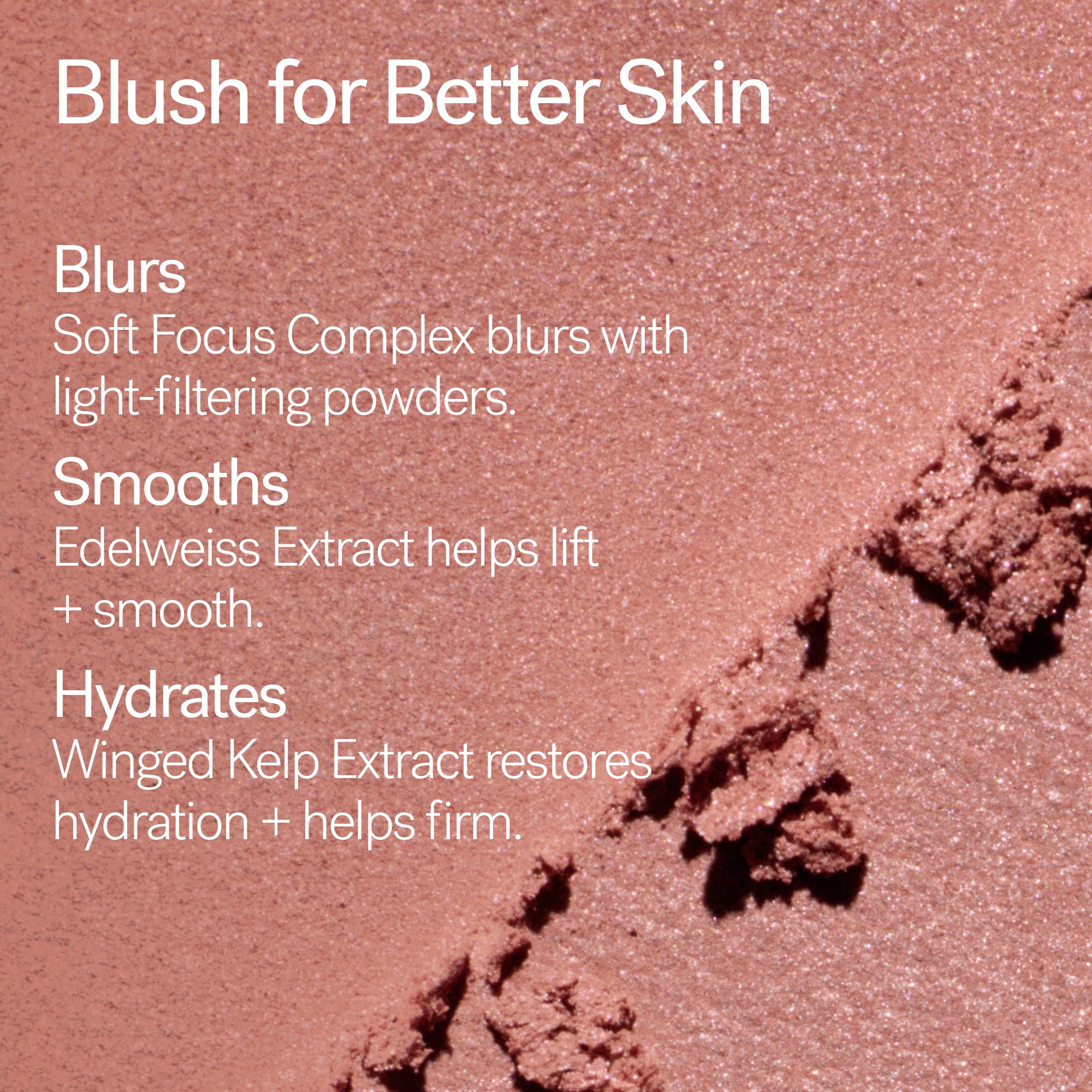 ILIA model with Flutter on cheeks showing natural blurred flush effect