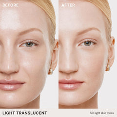ILIA open pan texture highlighting ultra-fine powder and smooth blur benefit
