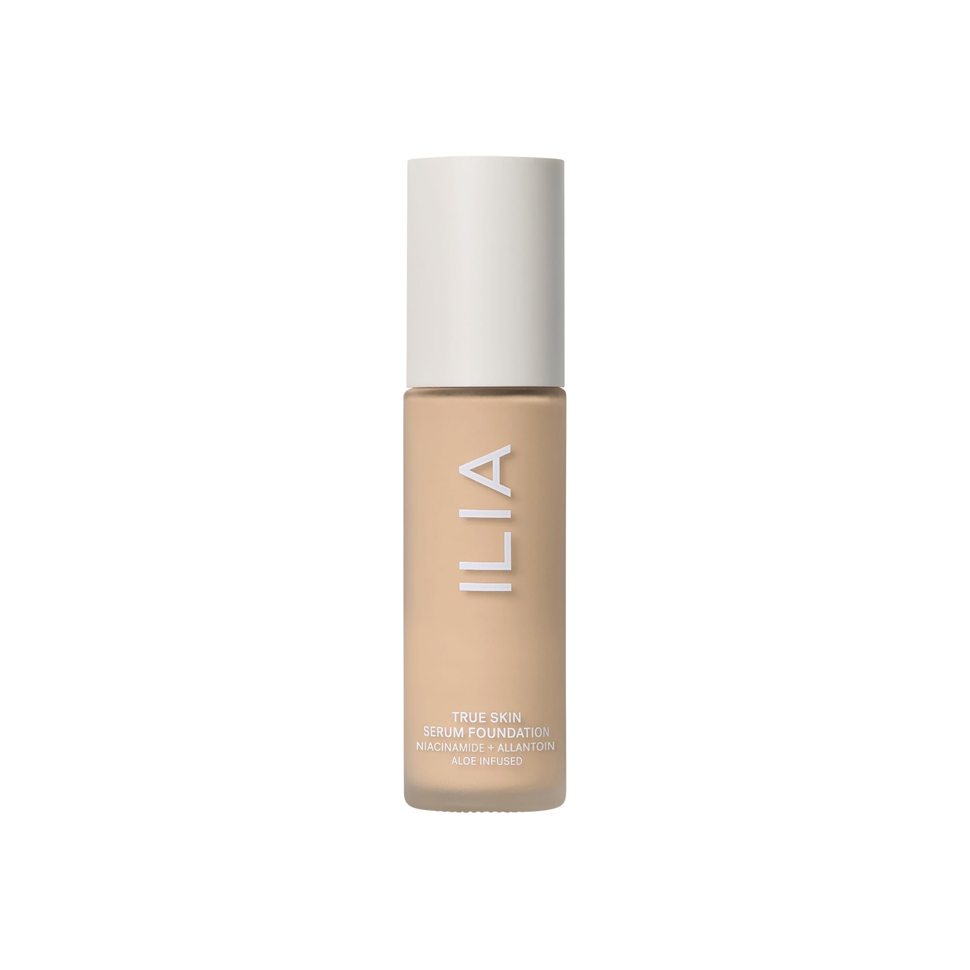 ILIA split before-and-after face demonstrating coverage and skin-like result
