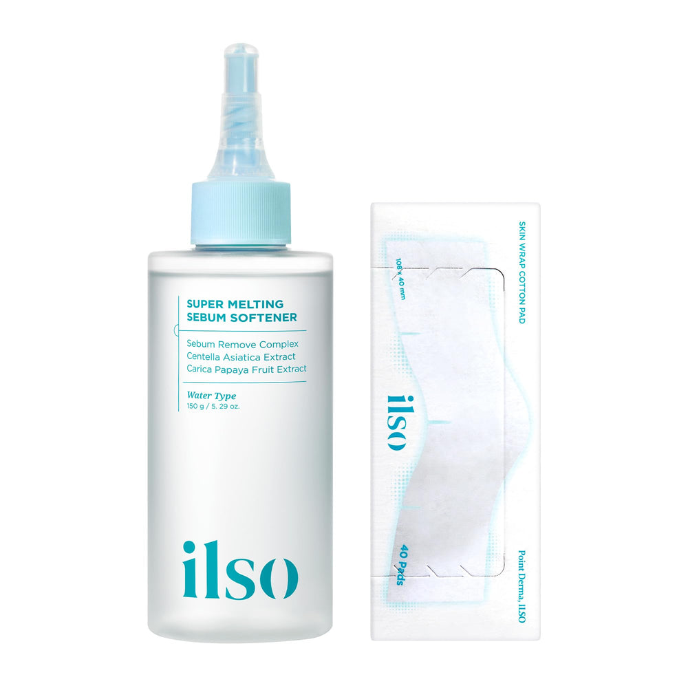 ilso front bottle showing product and clear benefit of prepping pores