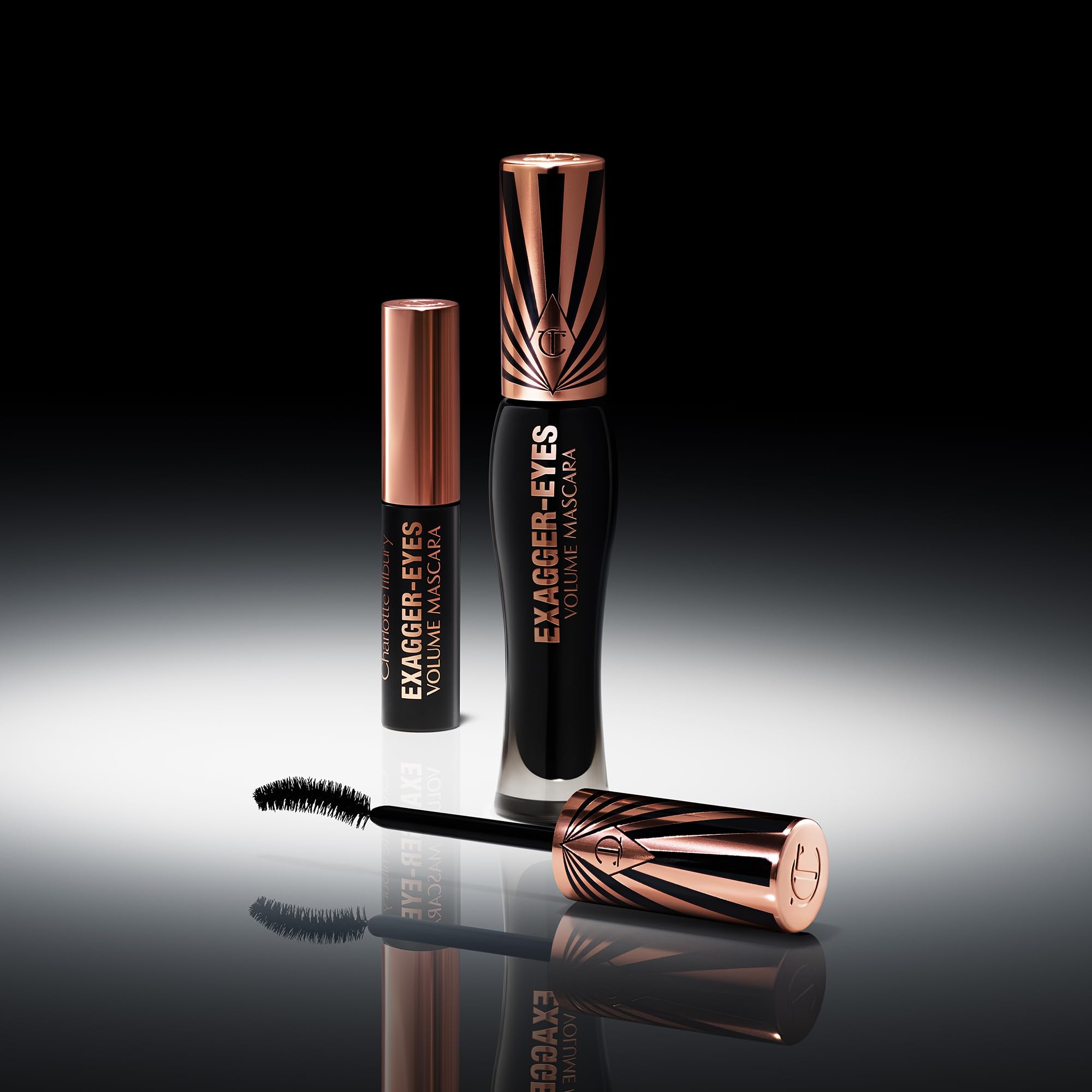 Charlotte Tilbury Exagger-Eyes Volume Mascara Vinyl-Black — Lengthening & Curling, 28-Hour Wear