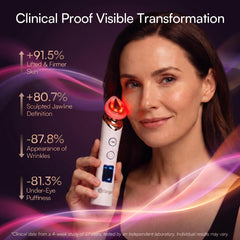 Clarigen GloWand facial & neck booster — 5-in-1 Korean glass skin wand, compact rechargeable with pulsing and red light modes