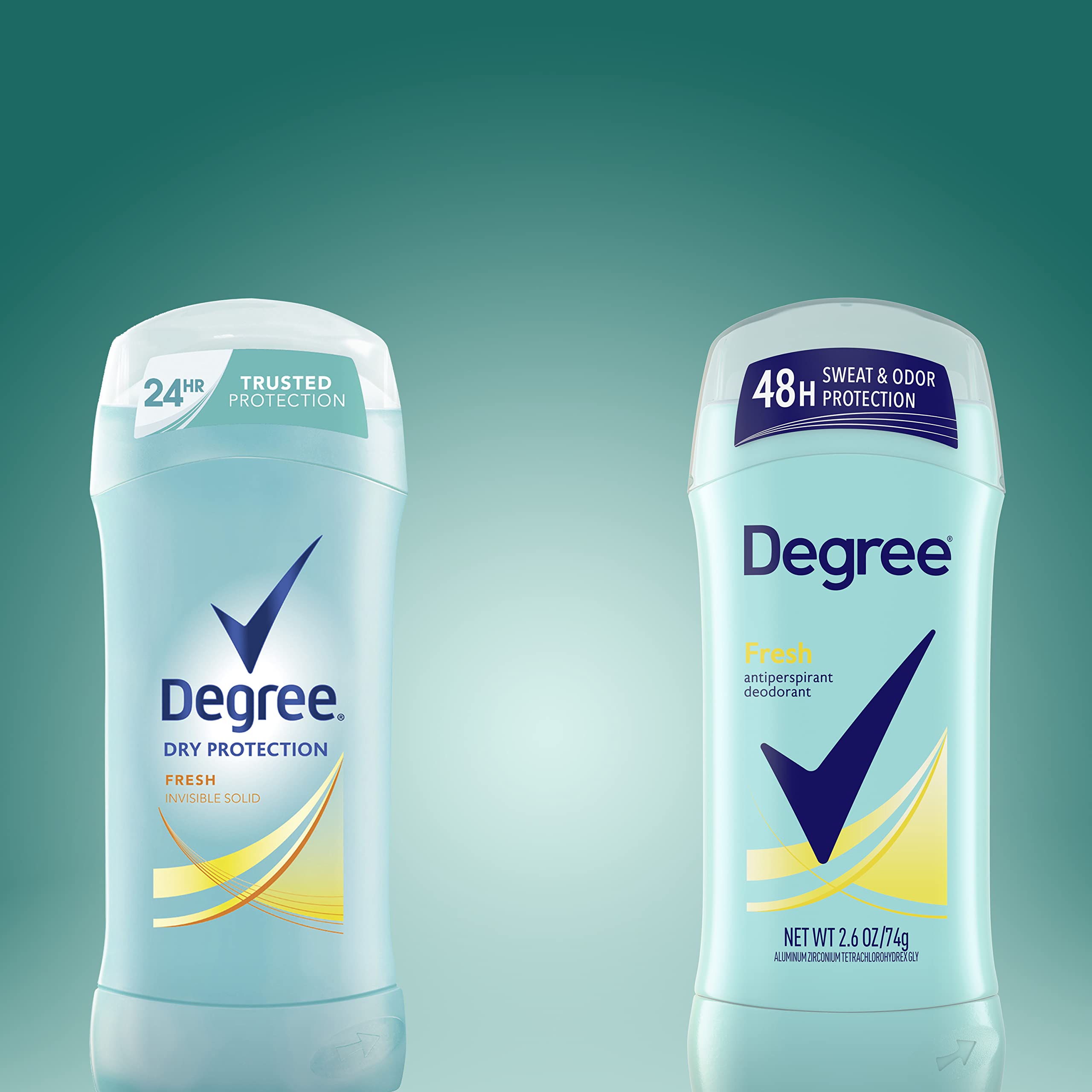 Degree Fresh Energy Antiperspirant for Women - 6-Pack 2.6 oz, 48-Hour Sweat & Odor Protection