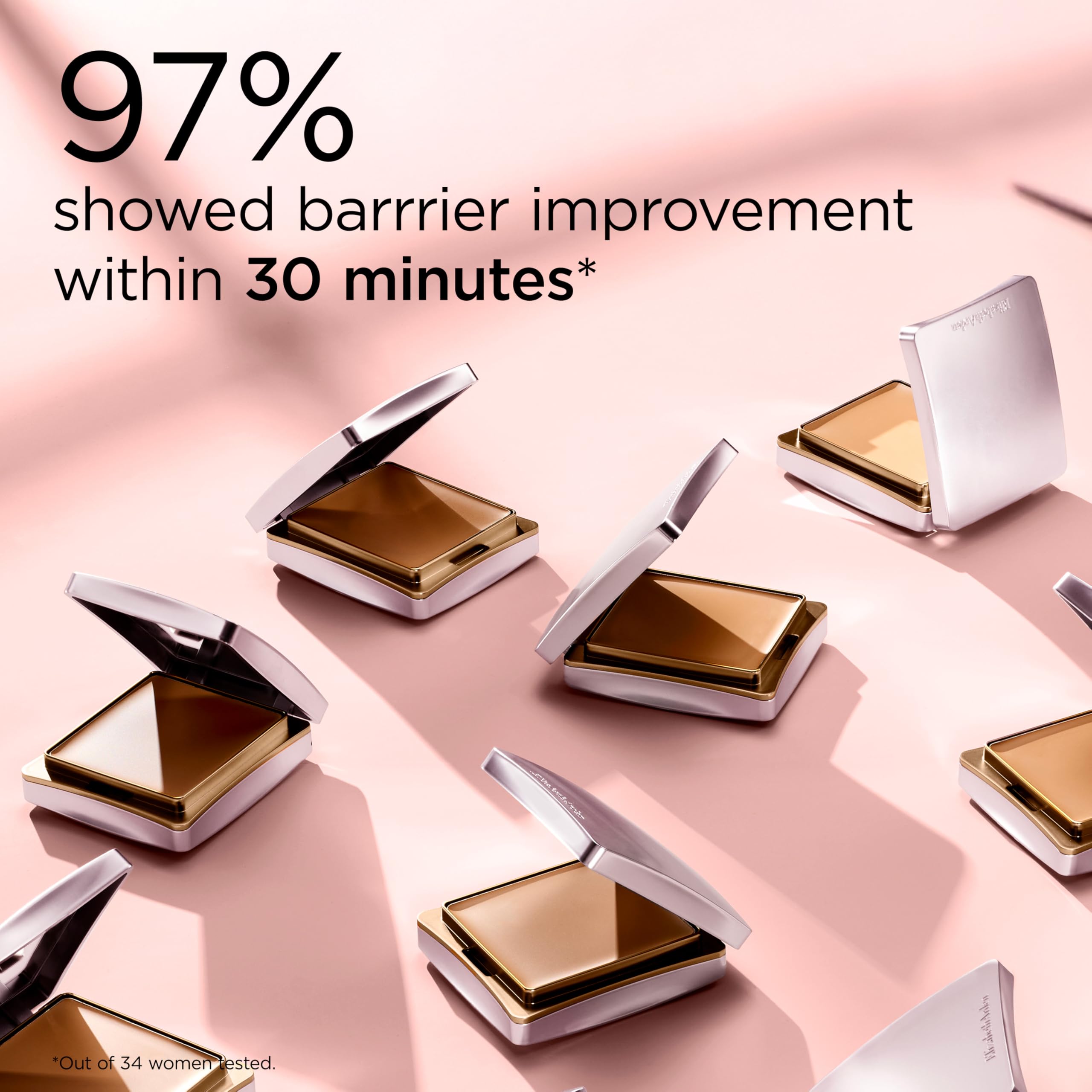 Elizabeth Arden Flawless Finish Sponge-On Cream Foundation Perfect Beige — Compact, Buildable Medium-to-Full Coverage