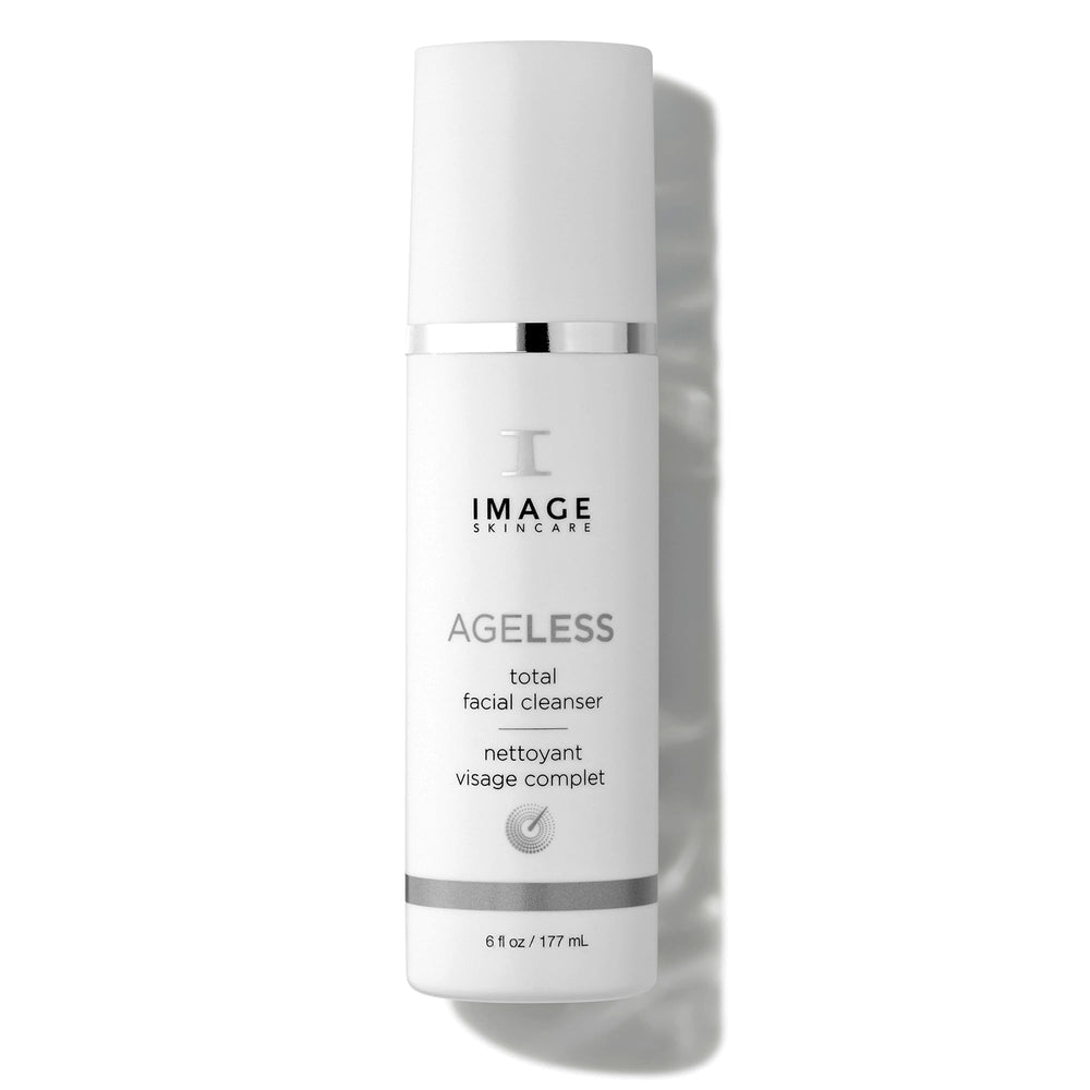 IMAGE Skincare ageless cleanser front packaging showing bottle and label, promotes gentle exfoliation