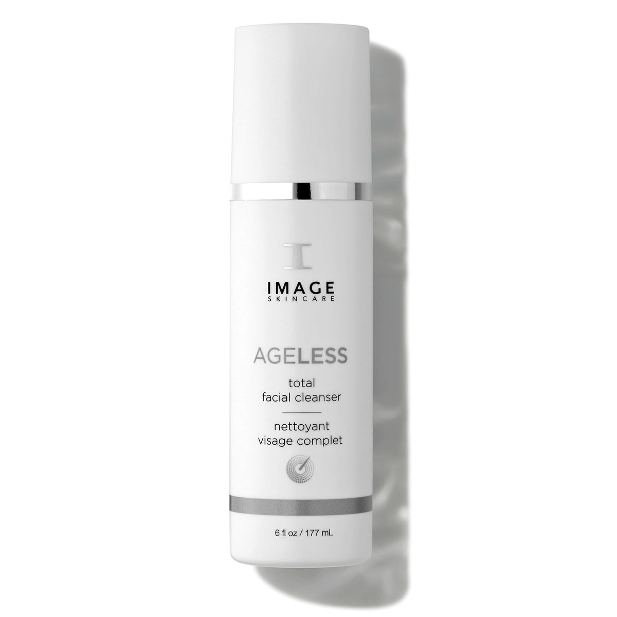 IMAGE Skincare ageless cleanser front packaging showing bottle and label, promotes gentle exfoliation