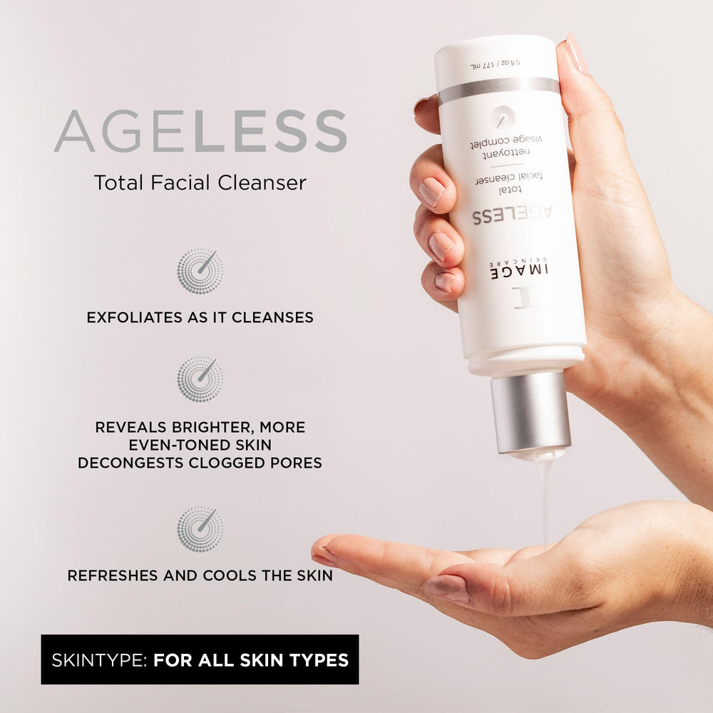 IMAGE Skincare ageless cleanser gel texture close-up showing smooth consistency for easy application