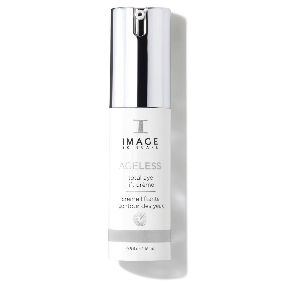 IMAGE Skincare AGELESS front tube showing compact travel size and professional branding