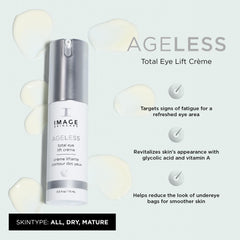 IMAGE Skincare AGELESS crème texture on hand highlighting smooth, lightweight consistency