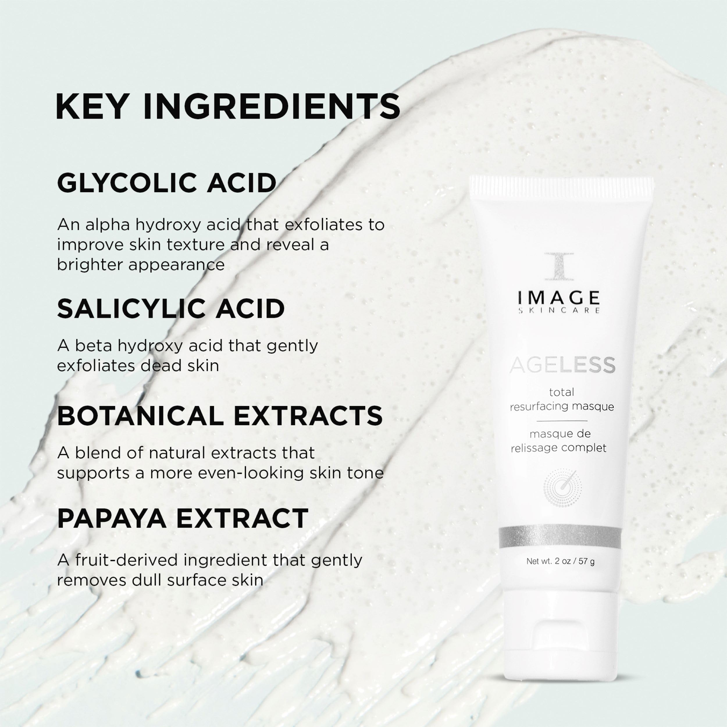 IMAGE Skincare masque being applied with finger demonstrating even coverage and ease of use