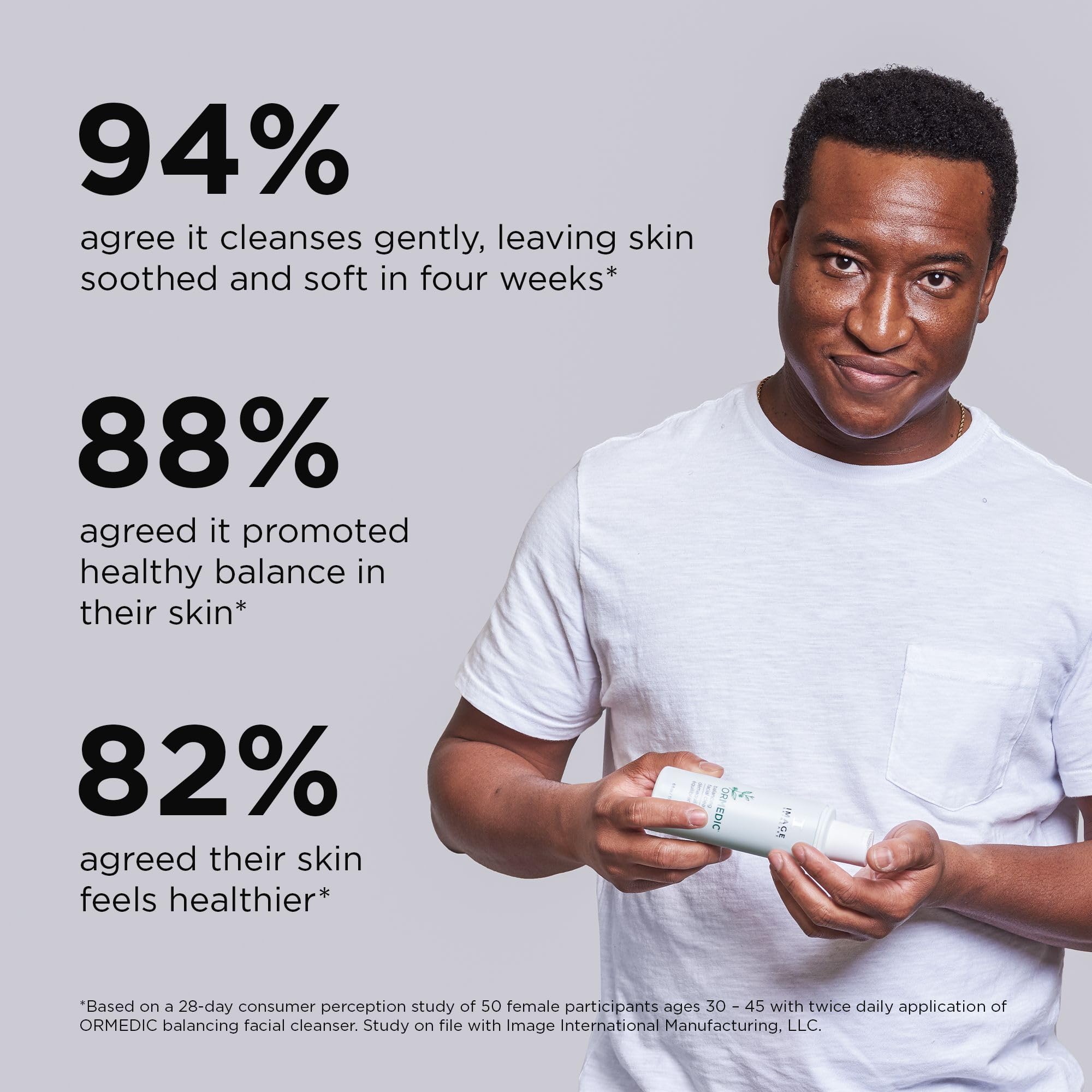 IMAGE Skincare ORMEDIC botanical ingredients flatlay showing aloe and extracts for soothing benefit
