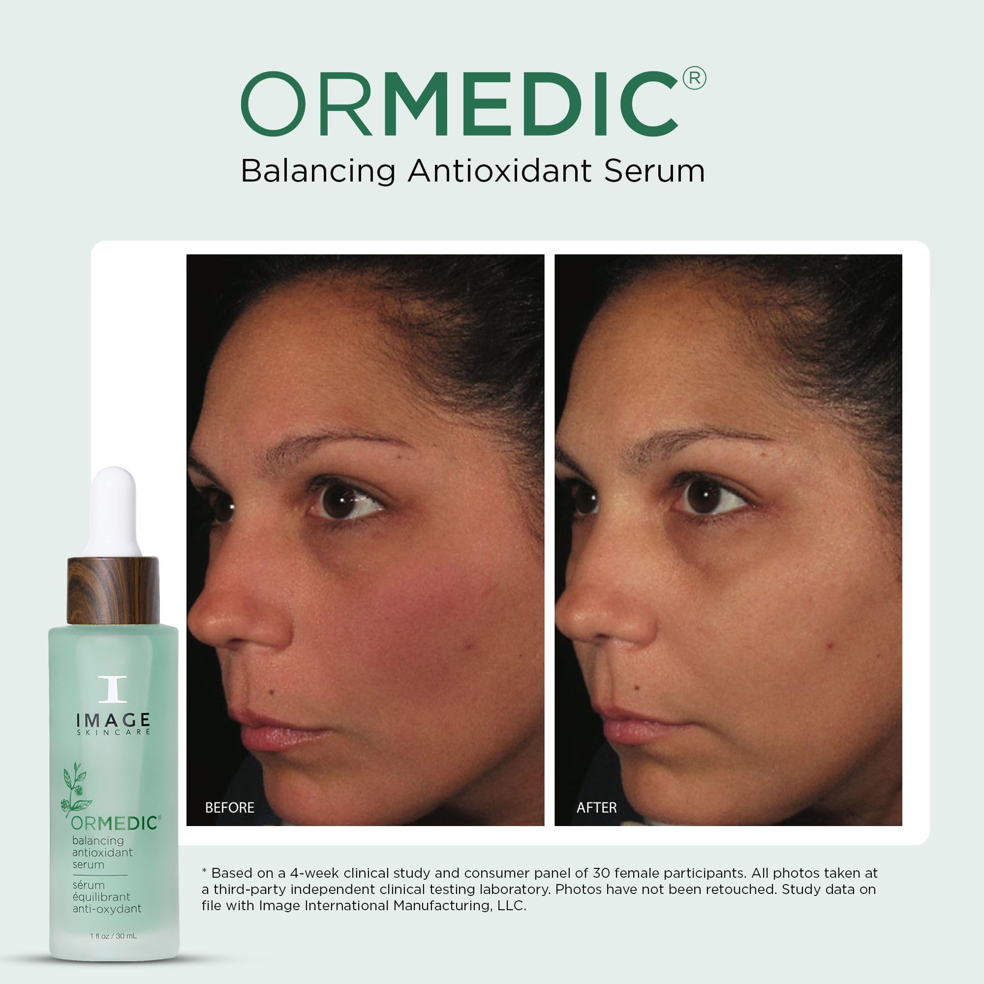 IMAGE Skincare serum texture close-up showing lightweight absorption and soothing feel