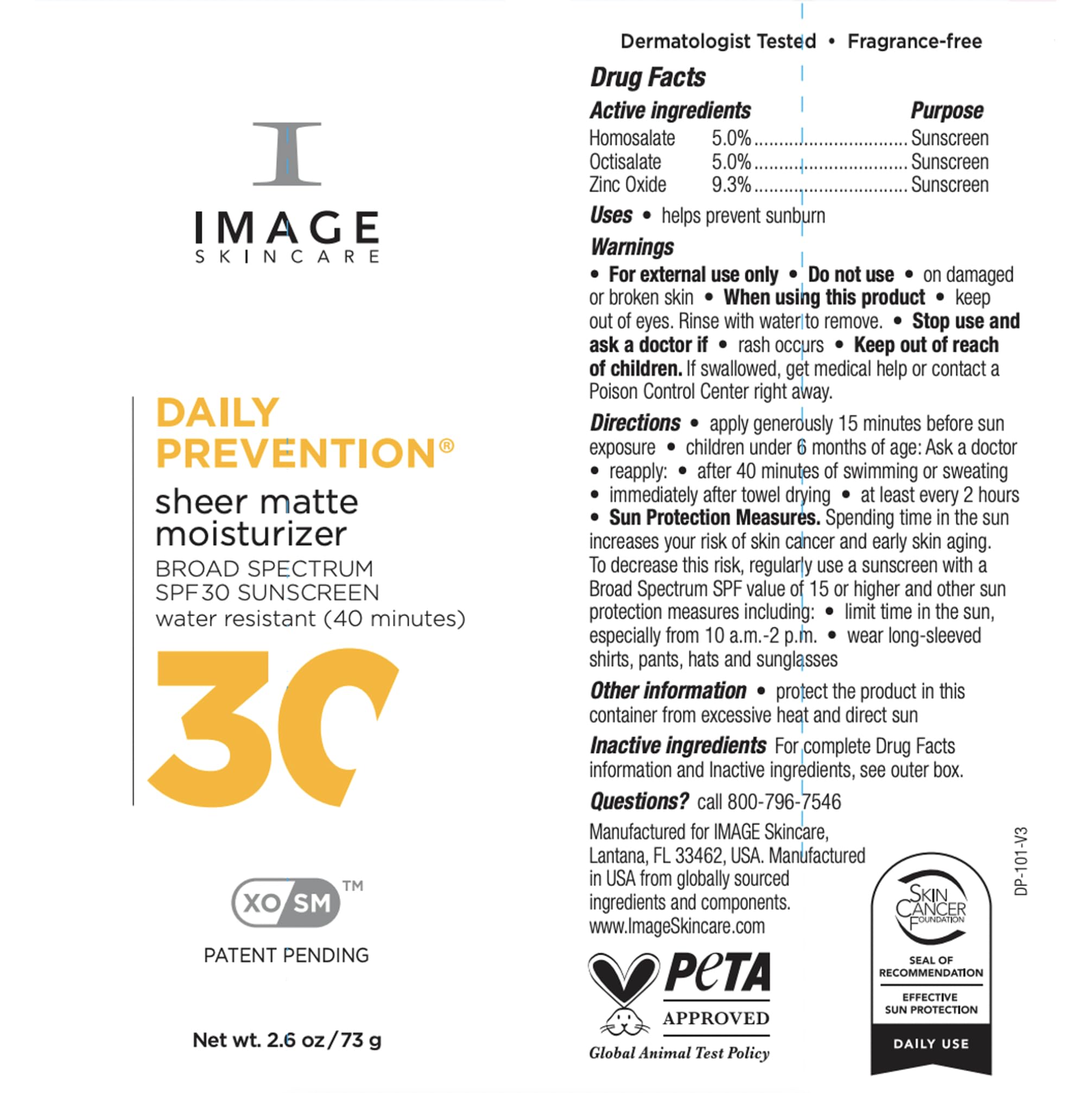 IMAGE Skincare 2.6 oz tube beside common items to show compact size
