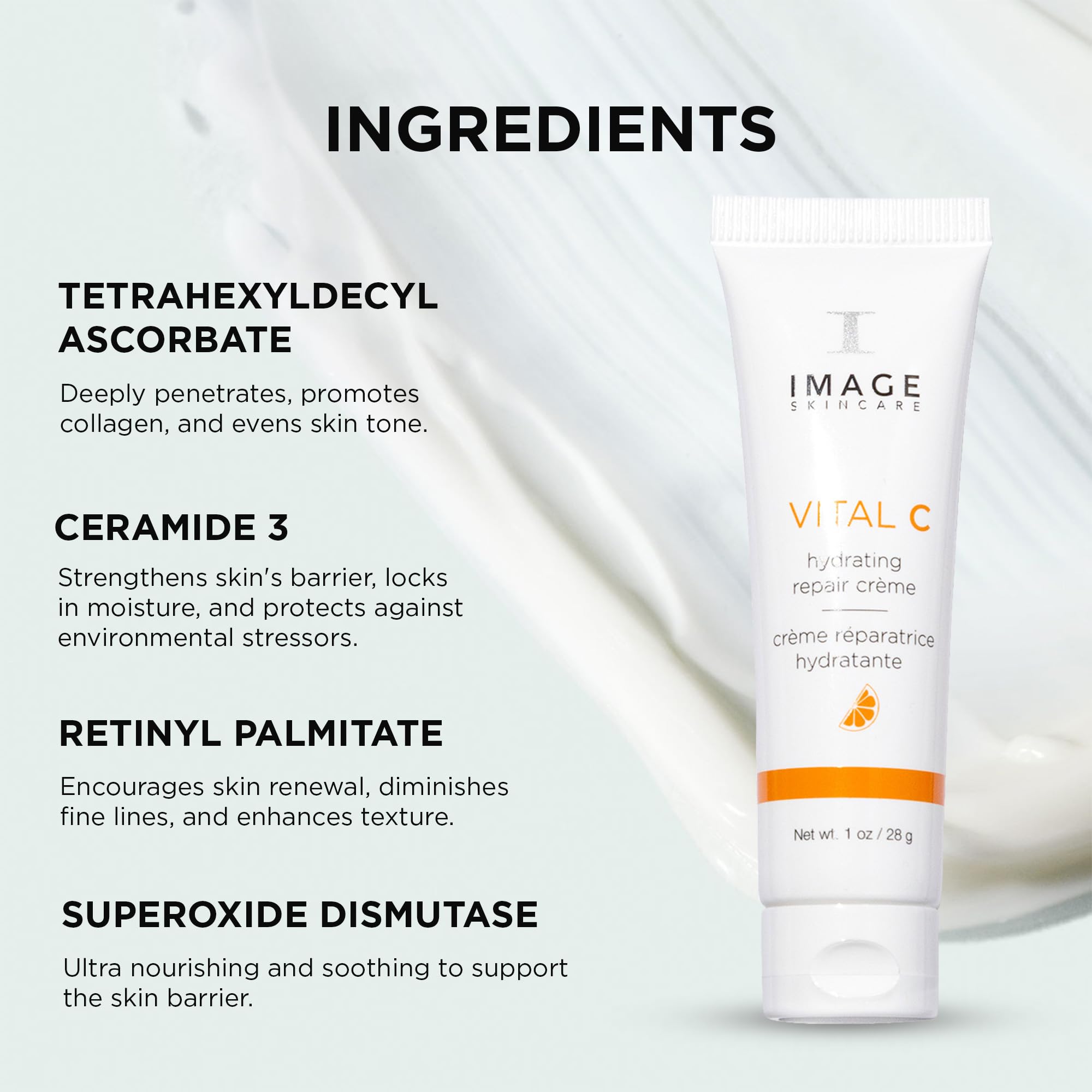 IMAGE Skincare applying cream to hand demonstrating smooth absorption