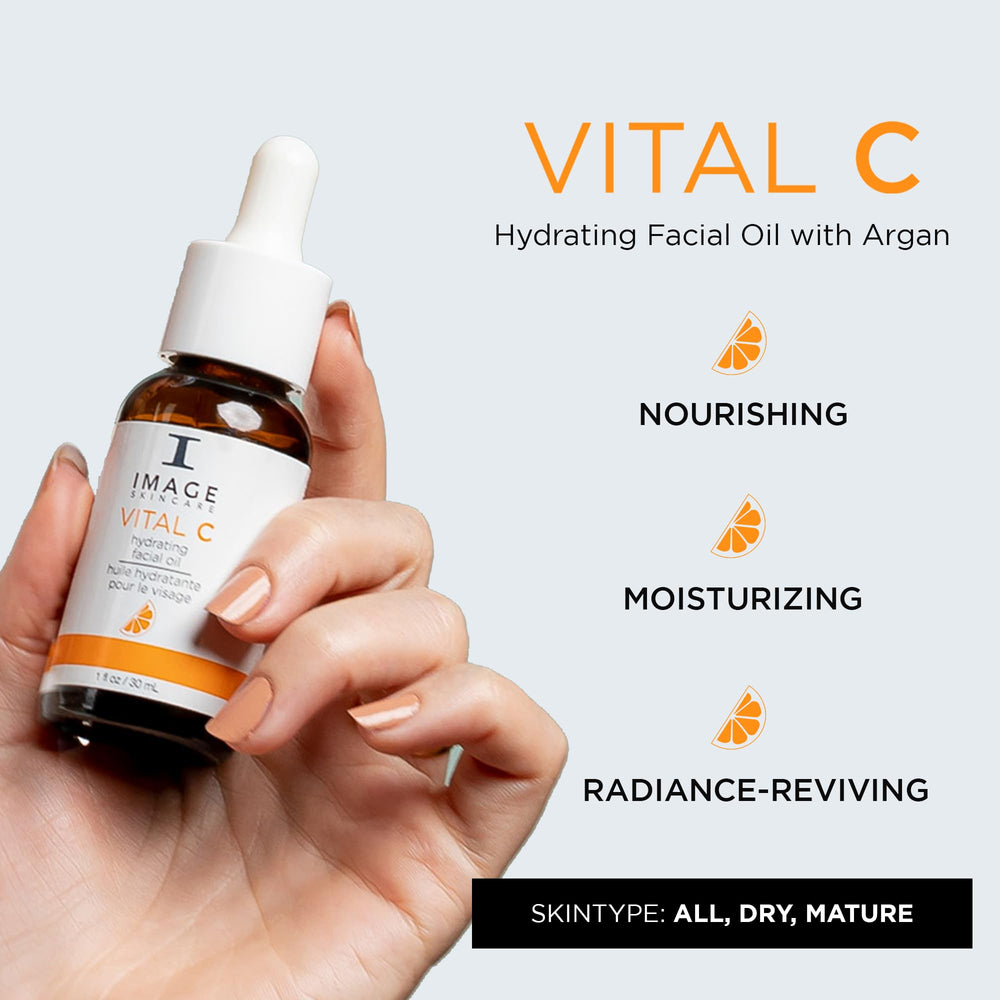 IMAGE Skincare dropper dispensing oil demonstrating easy controlled application benefit