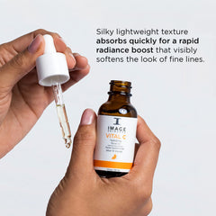 IMAGE Skincare arranged ingredients bottle highlighting argan sea buckthorn grape-seed benefits