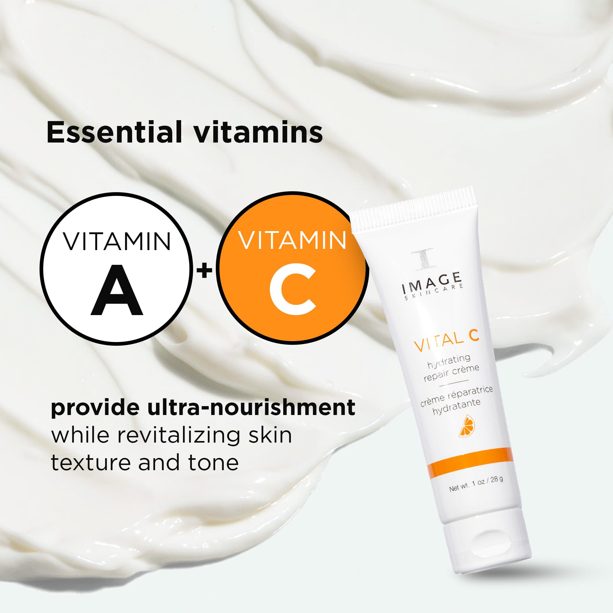 IMAGE Skincare ingredient label highlighting vitamins and ceramides