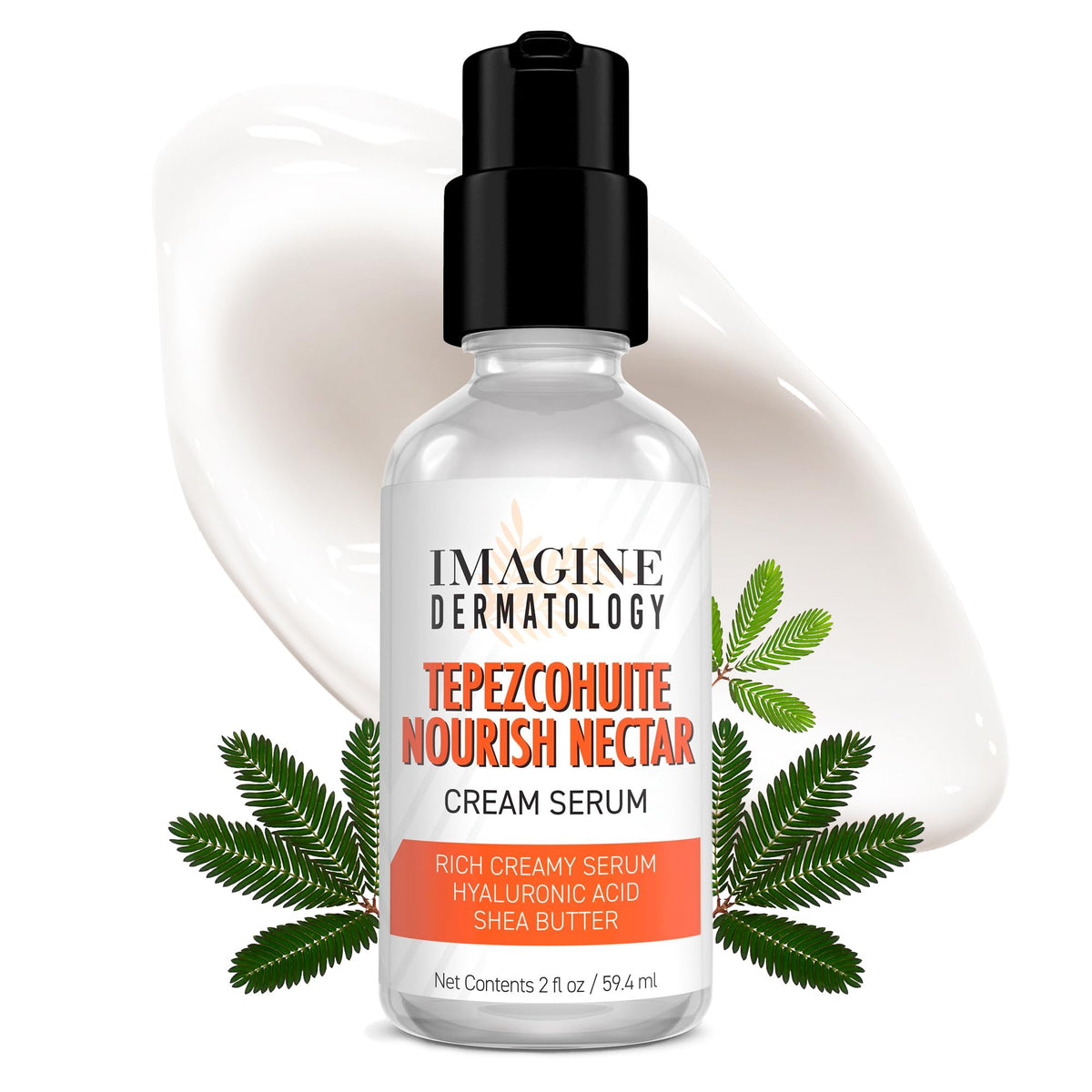 Imagine Dermatology product front packaging showing bottle and label, clear branding benefit
