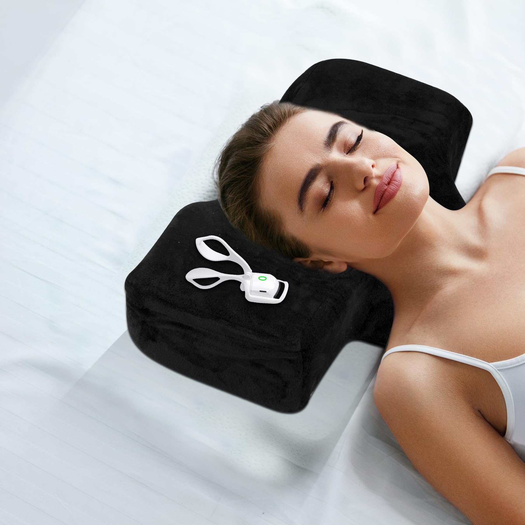 IMENE lifestyle image on a salon chair delivering professional client comfort