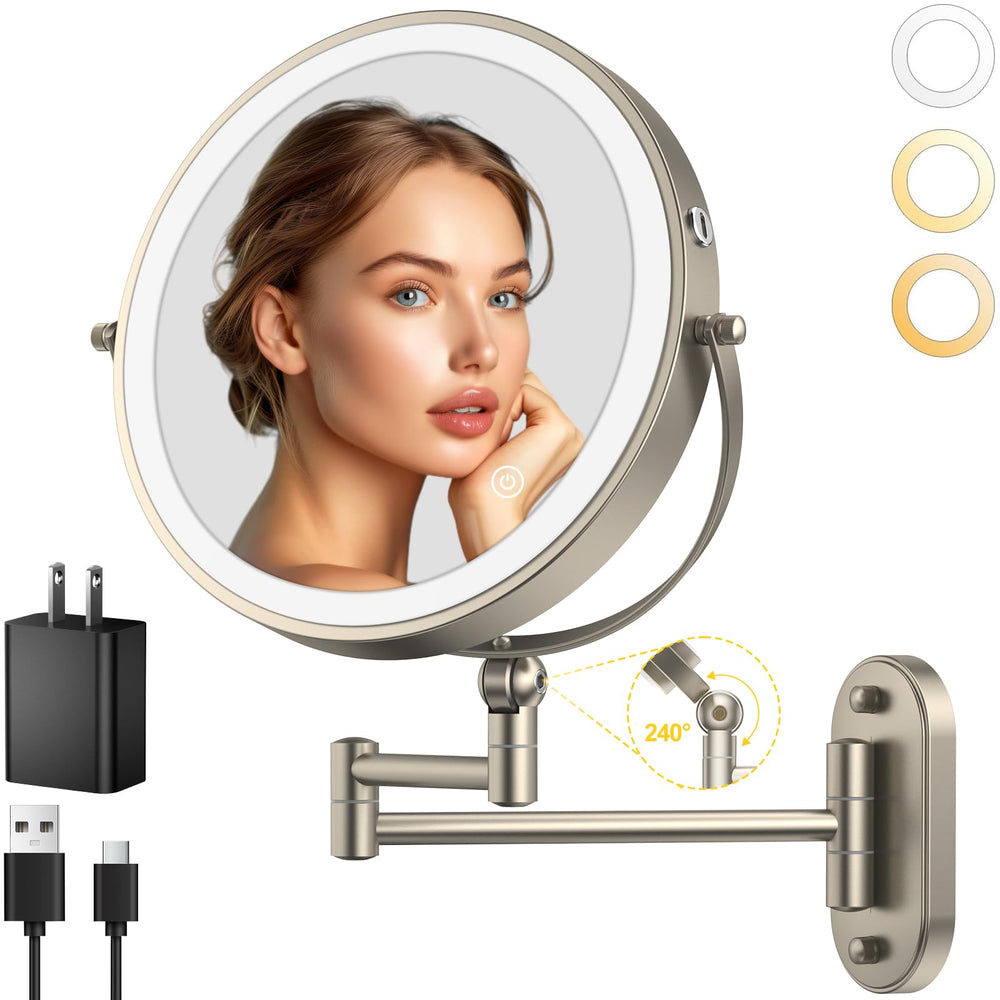 IMIKONA front view wall-mounted mirror showing sleek design and space saving benefit