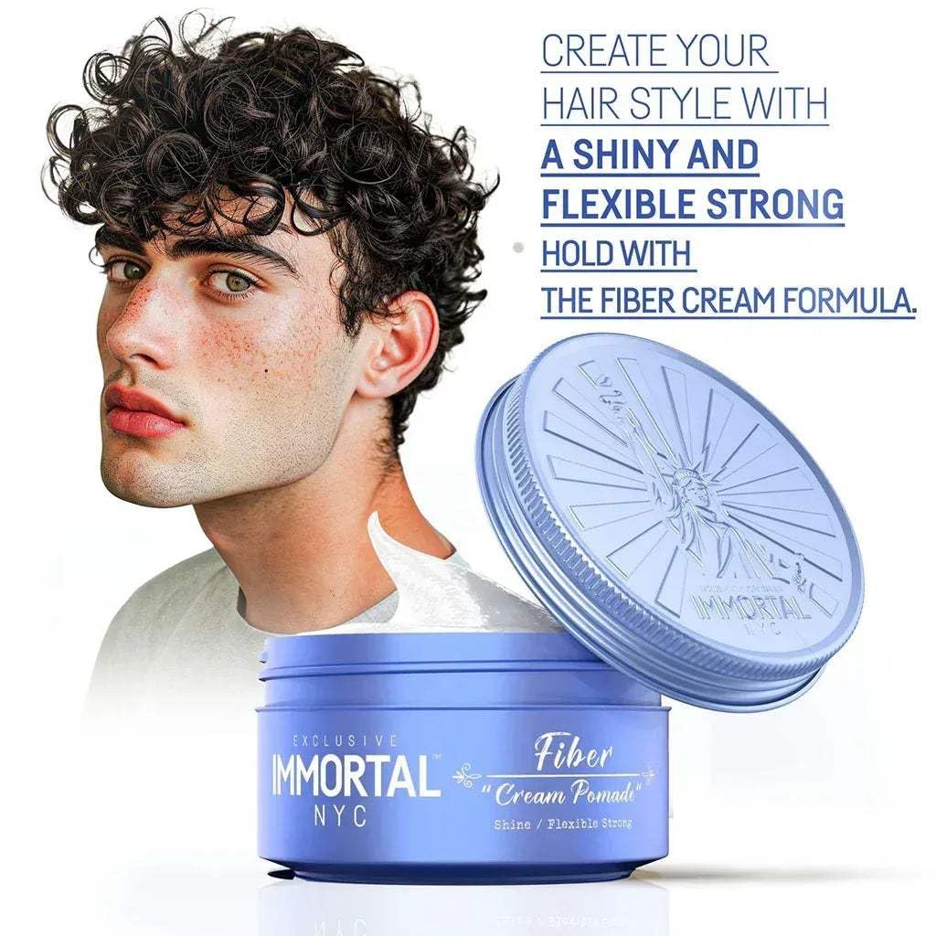 Immortal NYC cream texture close-up highlighting easy application benefit