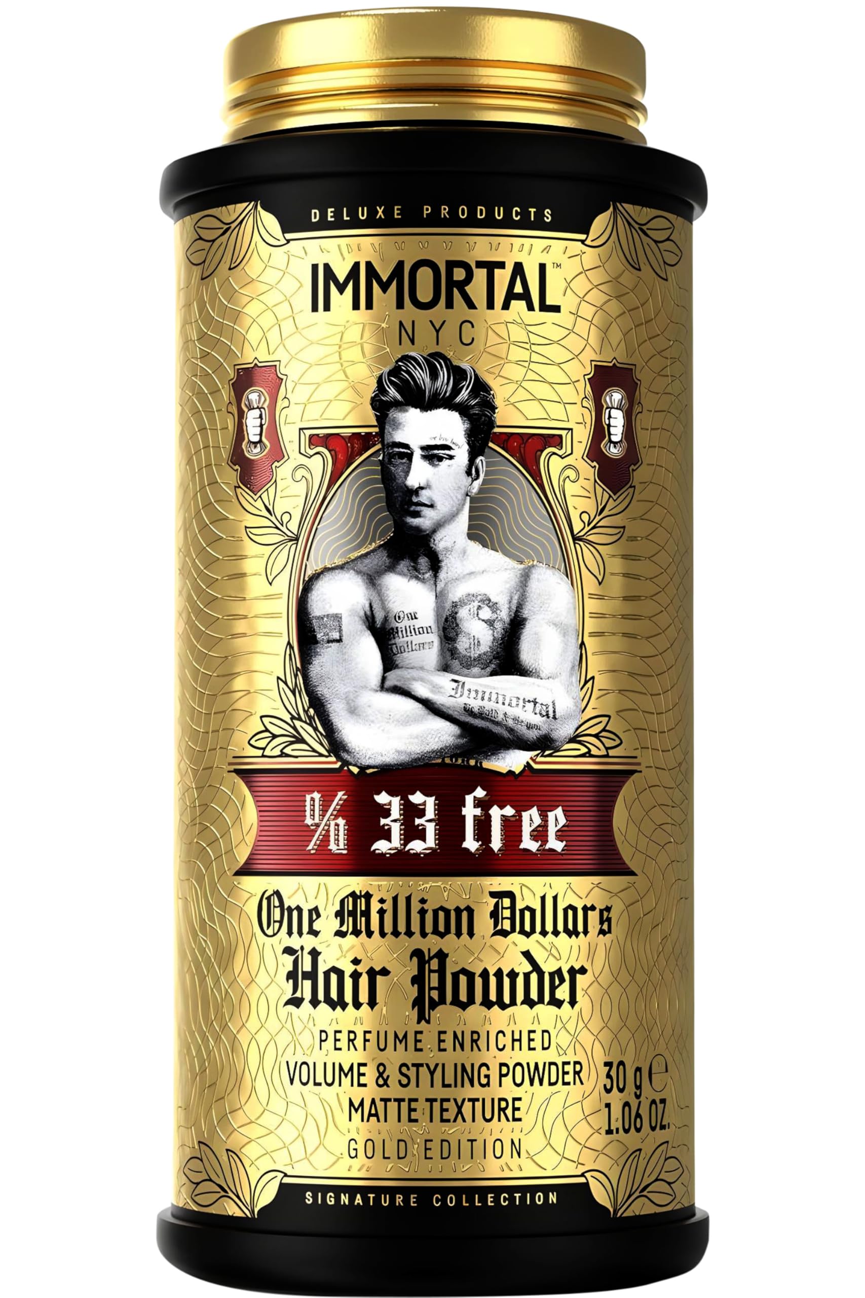 Immortal NYC front compact packaging showing product clarity and benefit