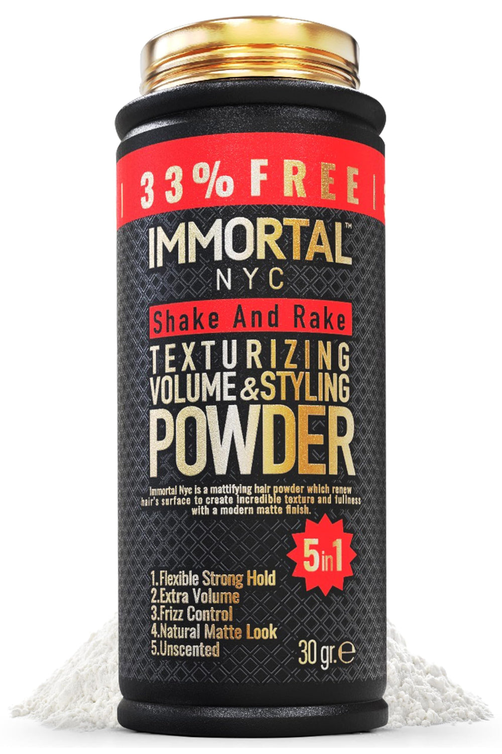 Immortal NYC front packaging showing product and benefits