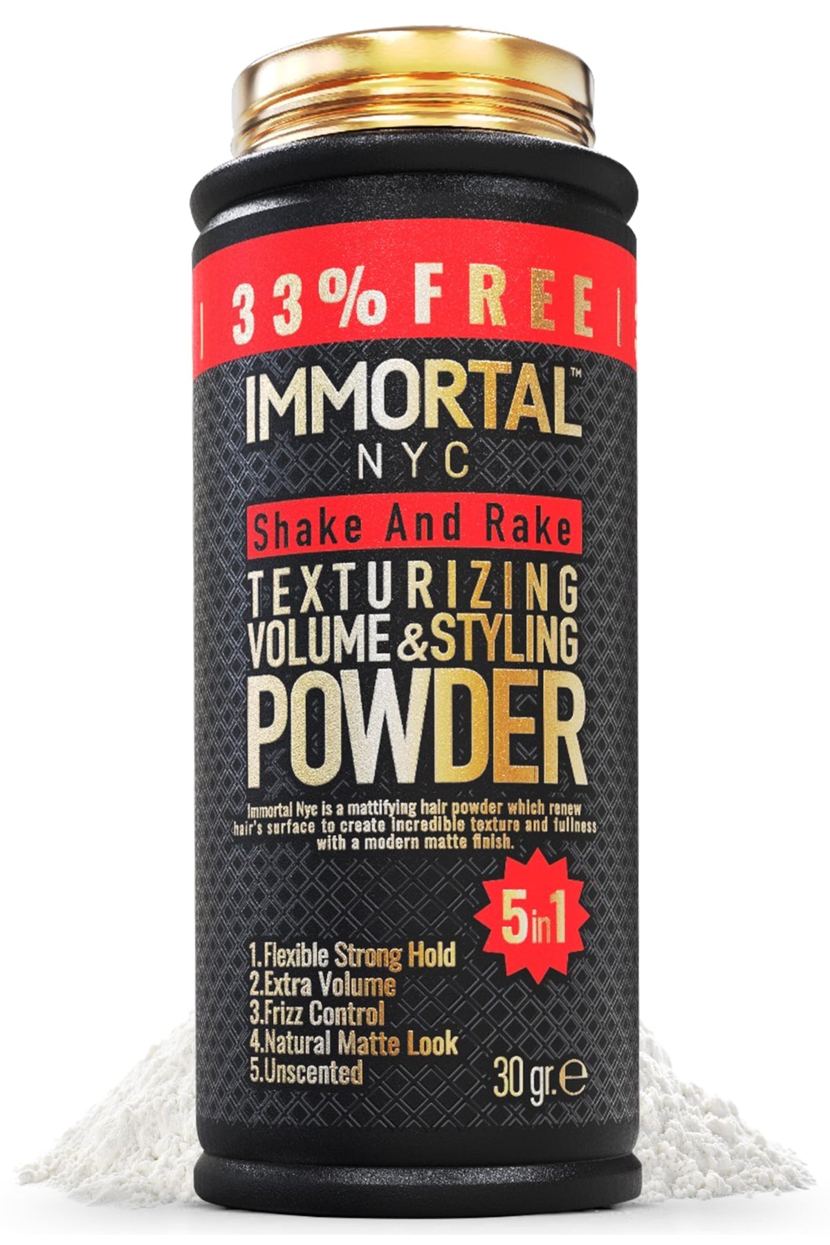 Immortal NYC front packaging showing product and benefits
