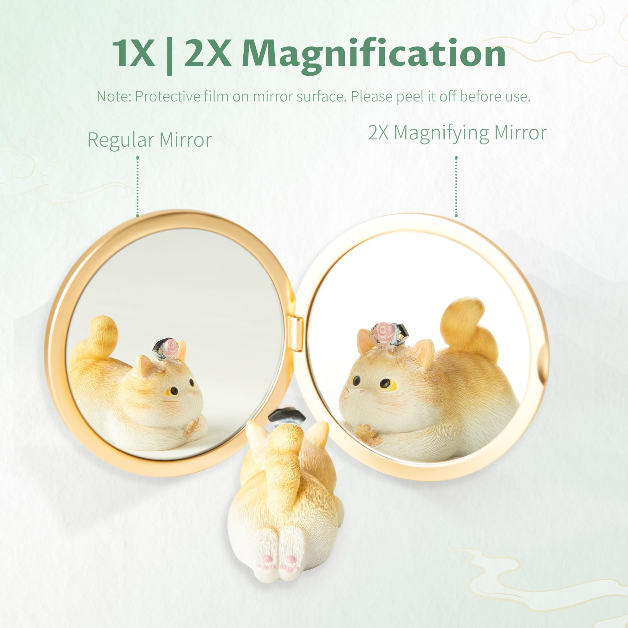 Imperblooms 2X magnifying side focused on precise makeup application benefit