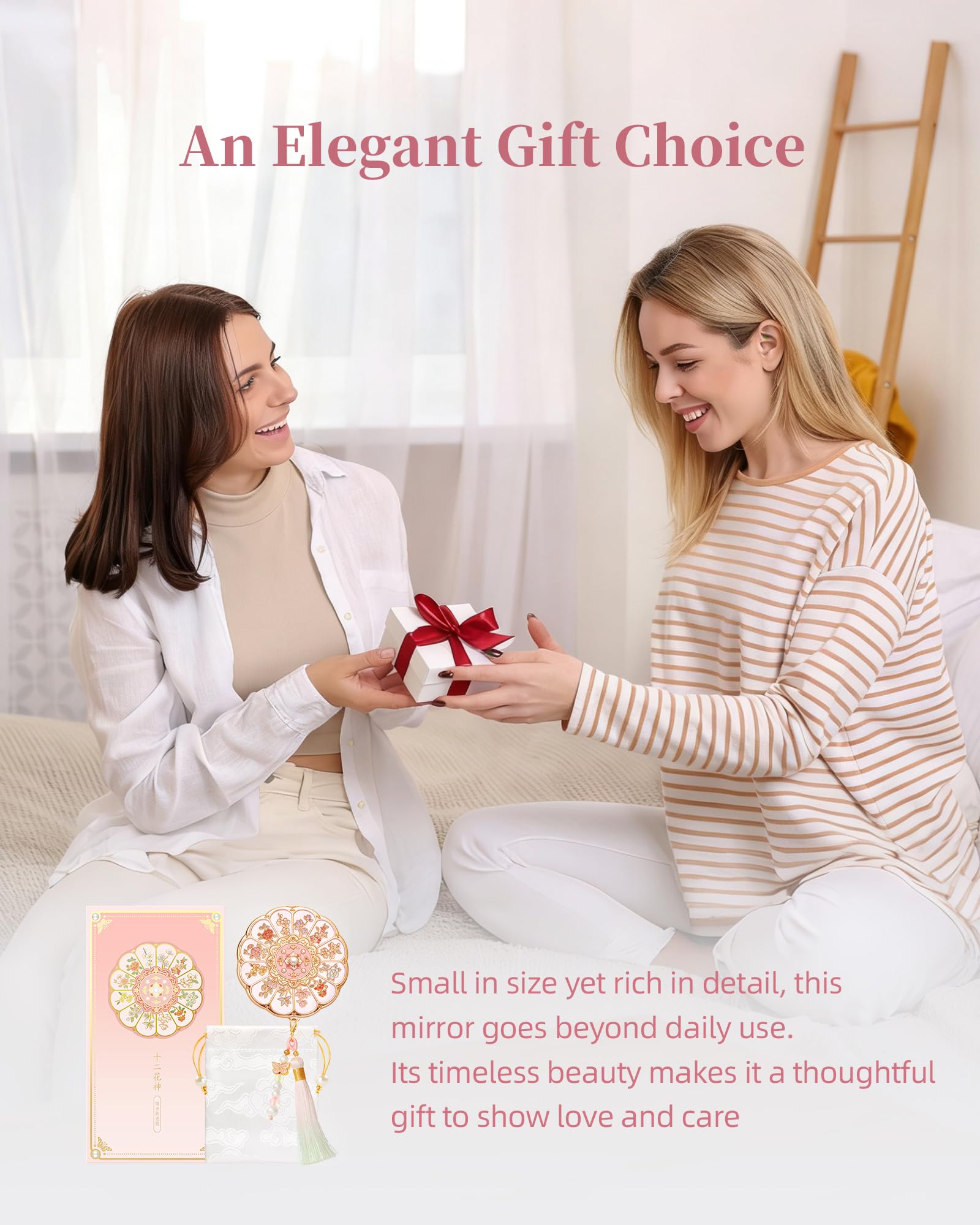 Imperblooms compact in a gift box to show presentation-ready gifting benefit