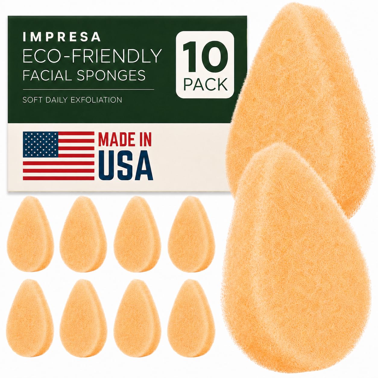 IMPRESA front packaging showing 10-count pack and durable value