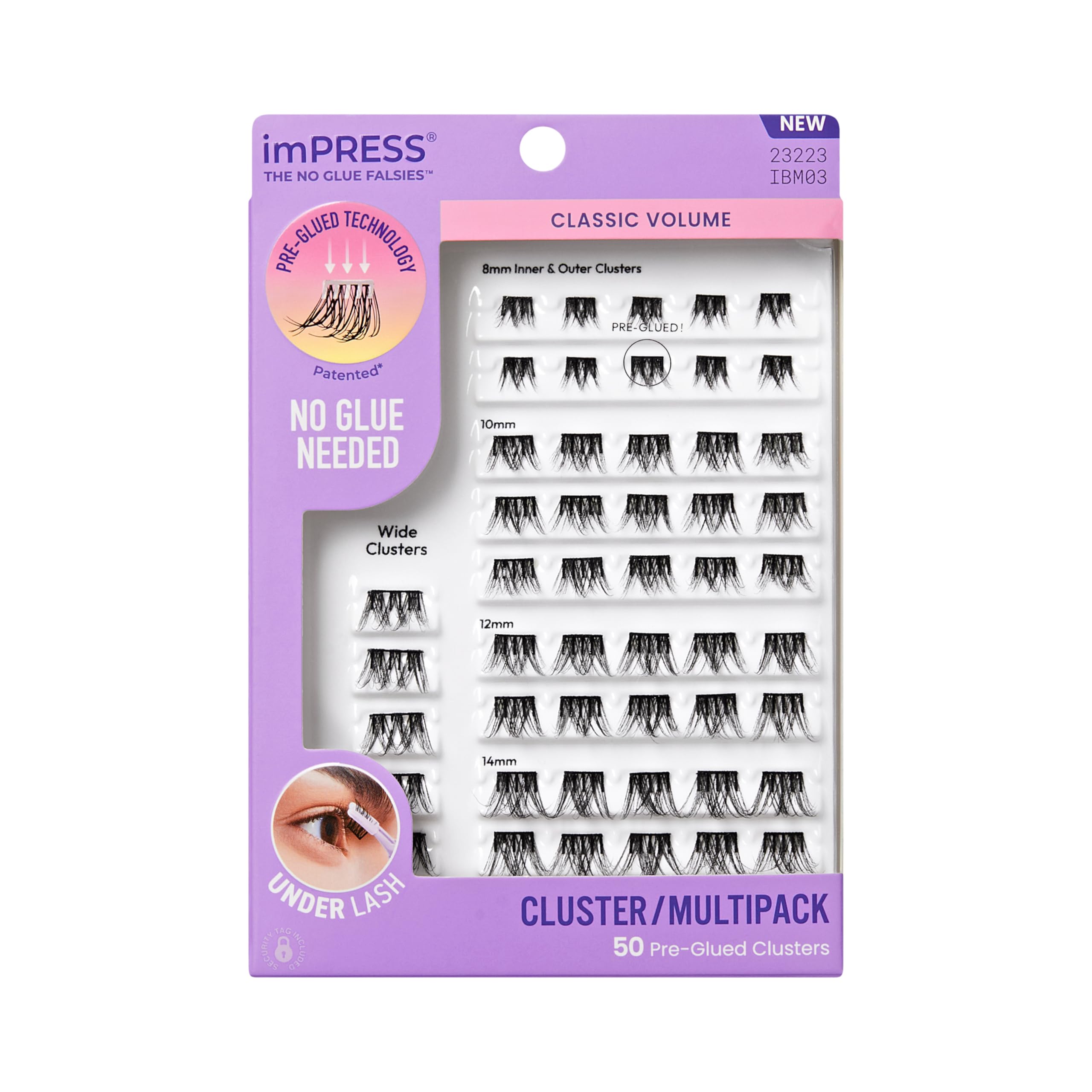 imPRESS front packaging showing Classic Volume kit and contents for easy selection
