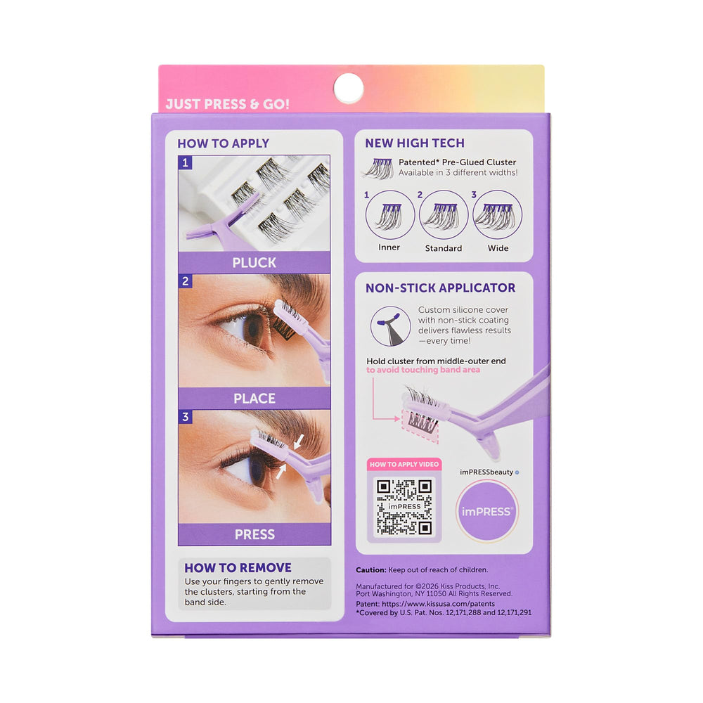 imPRESS gentle removal demonstration leaving no residue and protecting natural lashes