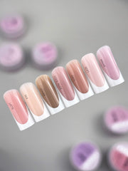 IN.HYPE Soft #4 overlay on natural nail closeup highlighting smooth finish and protective benefit