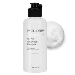 INCELLDERM open jar with fine powder texture, easy measurement and stability