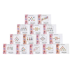 India Crafts front packaging showing 12 bindi combo set and authenticity