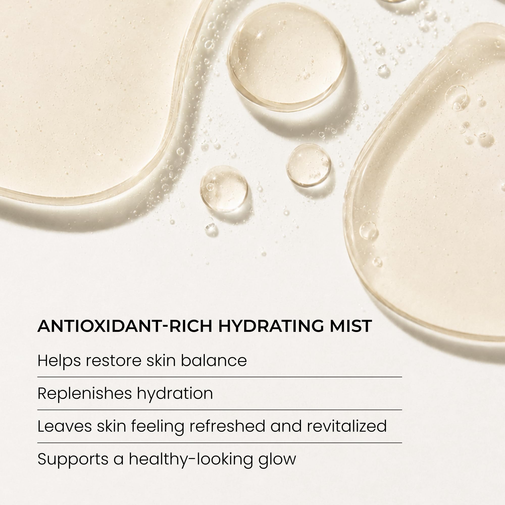 Indie Lee mist on skin revealing lightweight texture and immediate hydration