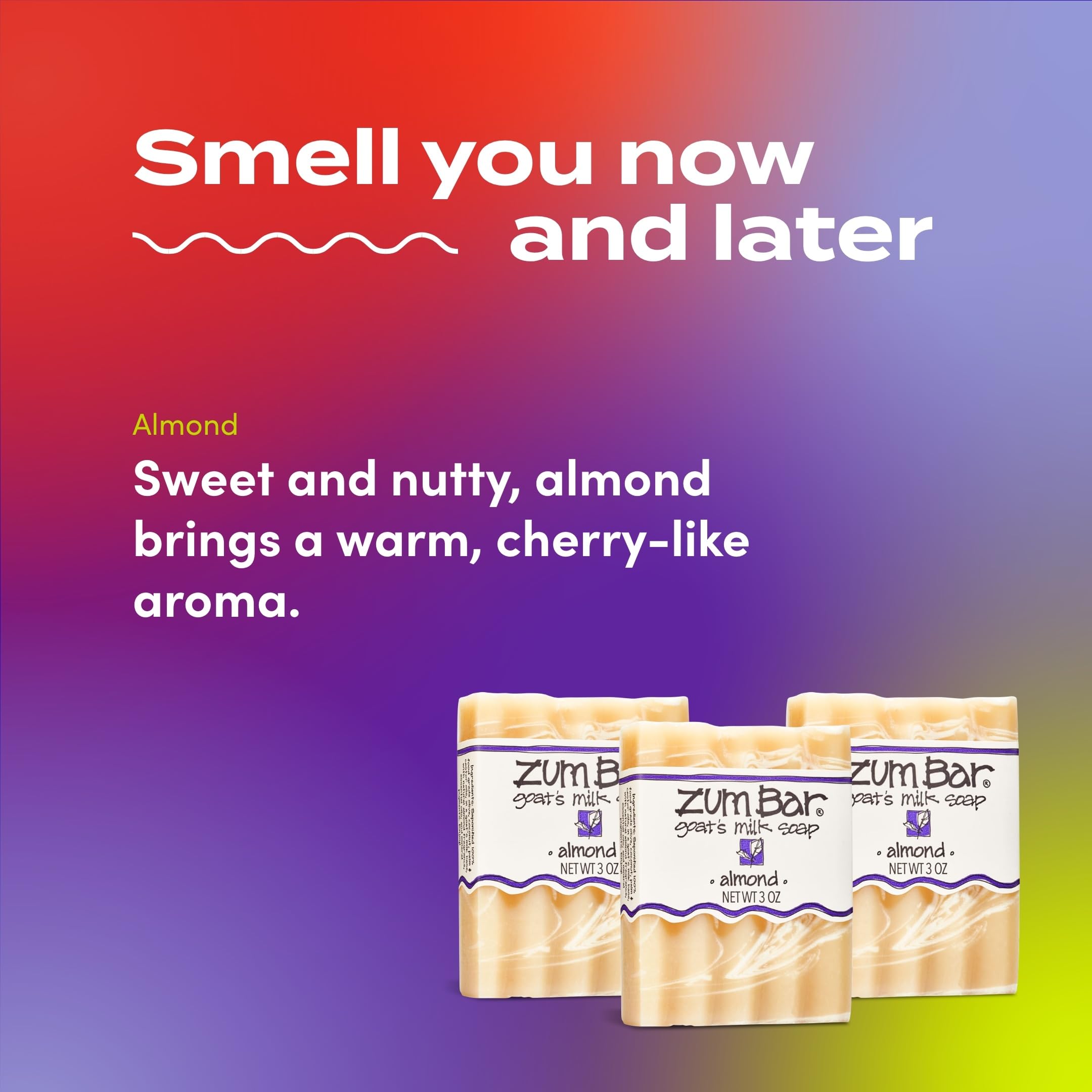 Indigo Wild Zum almond bar close-up texture highlighting creamy formulation