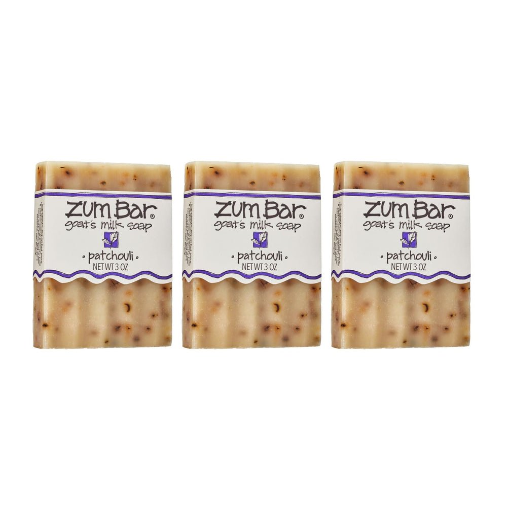 Indigo Wild Zum Bar front packaging showing the patchouli scent benefit
