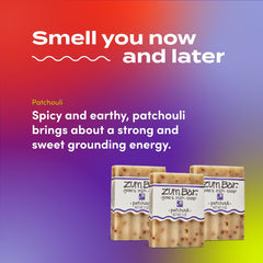 Ingredients label on Indigo Wild Zum Bar showing natural oil transparency benefit