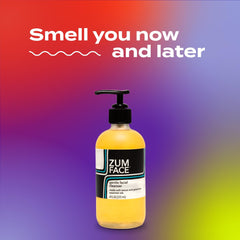 Indigo Wild Zum foamy texture on hand showing gentle cleanse benefit