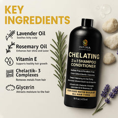 INFINA ESSENTIALS label close-up highlighting chelactik-3 complex benefits