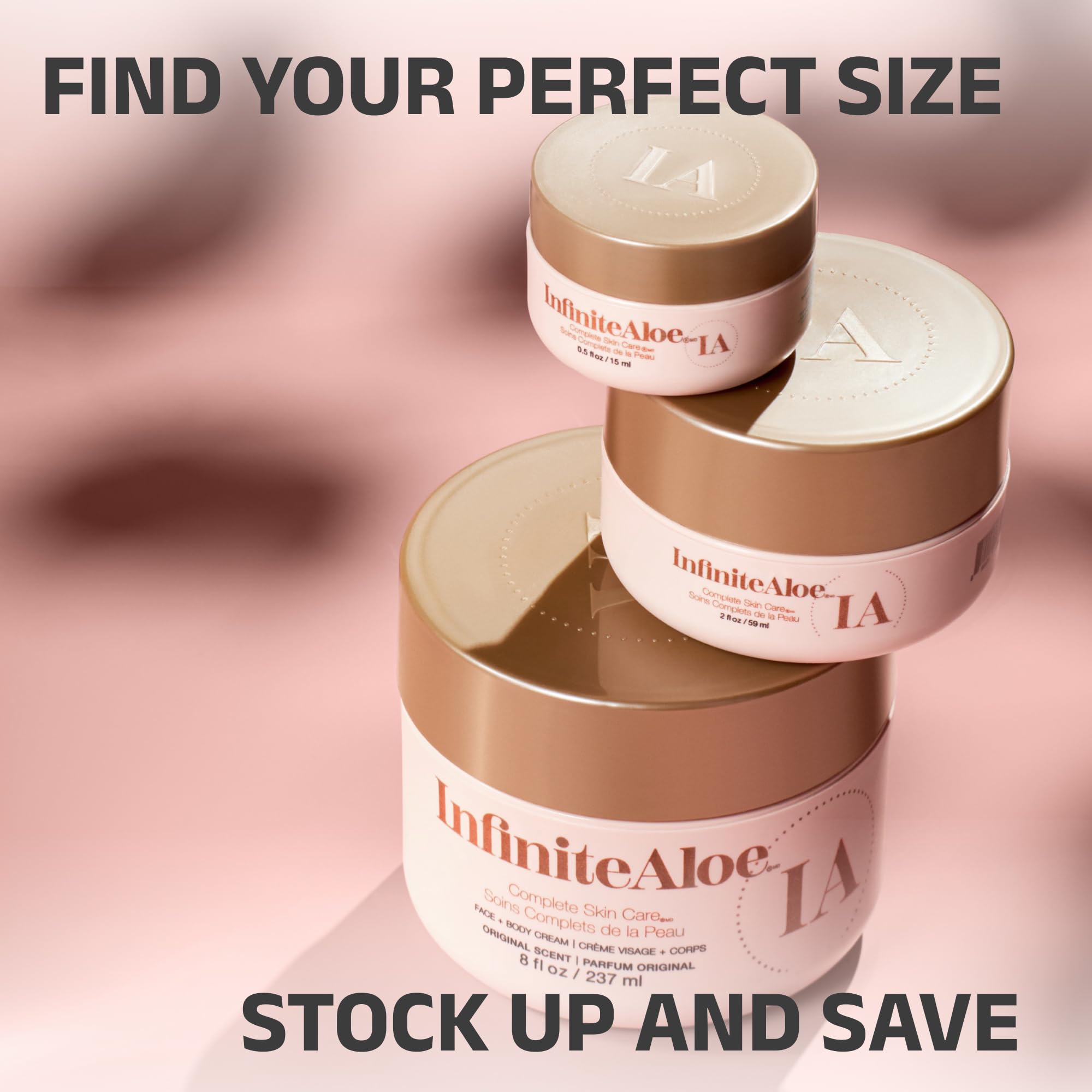 Clear product label and ingredient list on InfiniteAloe jar for transparent formulation benefit